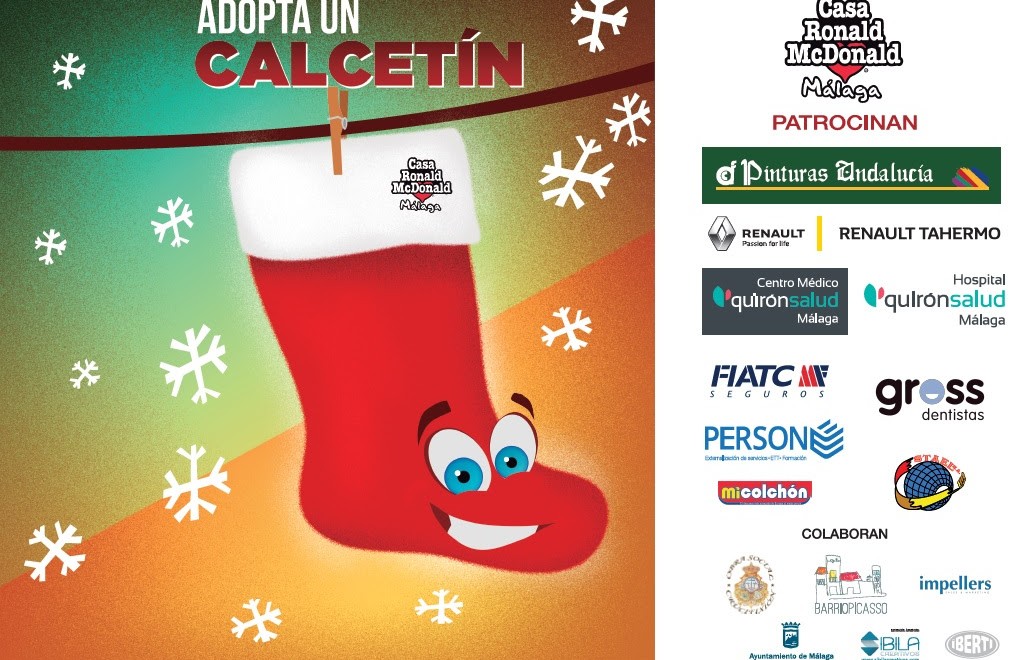 Cartel adopta un calcetín