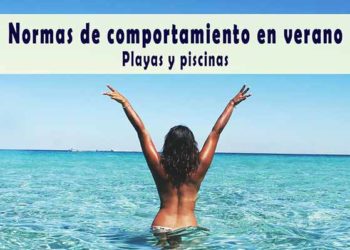 Normas de comportamiento en verano. Playas y piscinas.