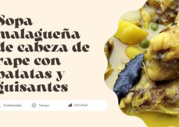 Sopa malagueña de cabeza de rape