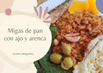 Migas de pan con ajo y arenca