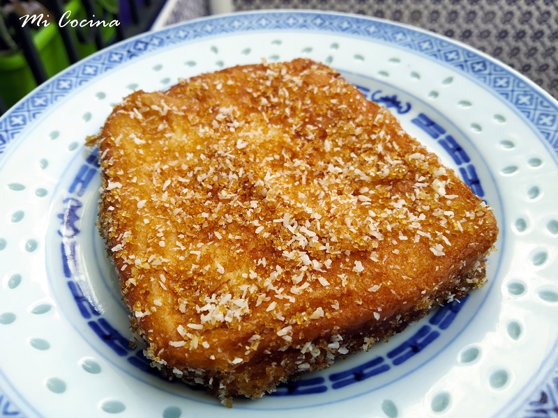 Torrijas de leche de coco