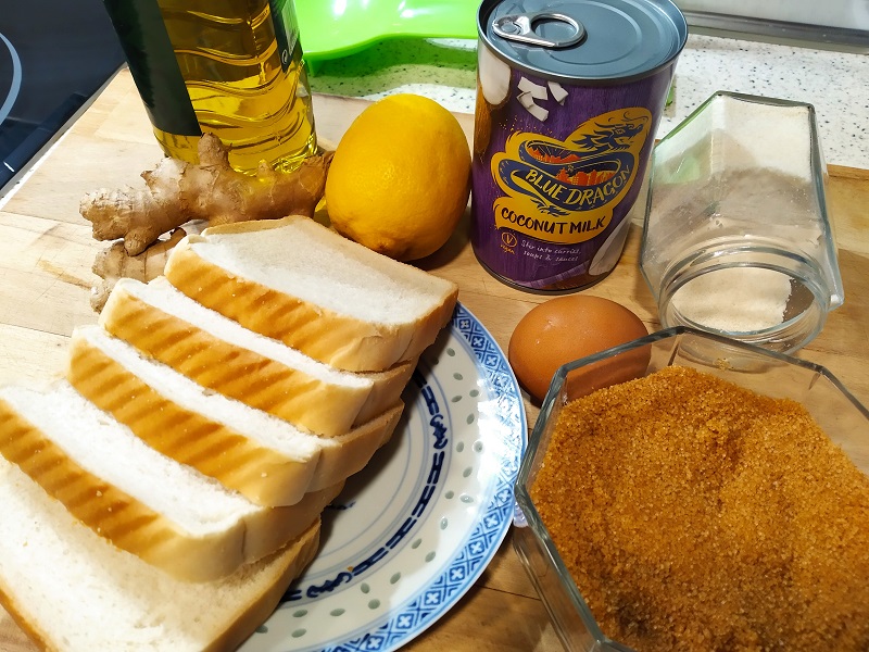 Torrijas de leche de coco