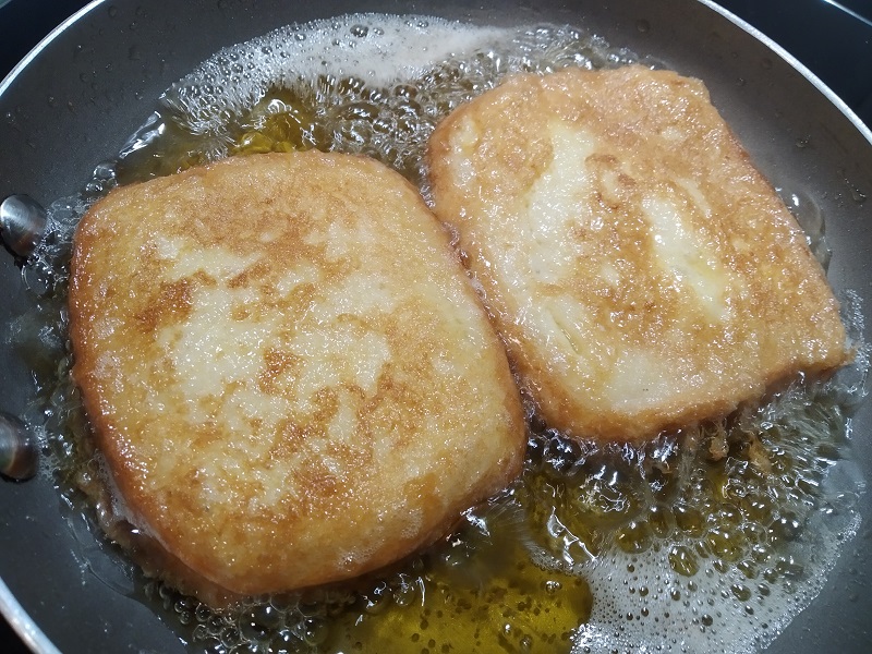 Torrijas de leche de coco