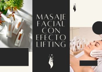 Masaje facial con efecto lifting