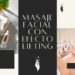 Masaje facial con efecto lifting